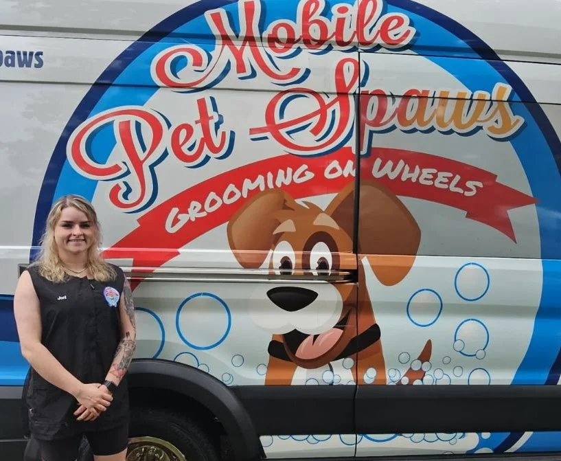 Dog wash on wheels deals